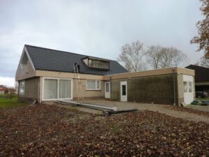 Woning in Swifterbant, gestraald, nieuwe voegen en geimpregneerd.